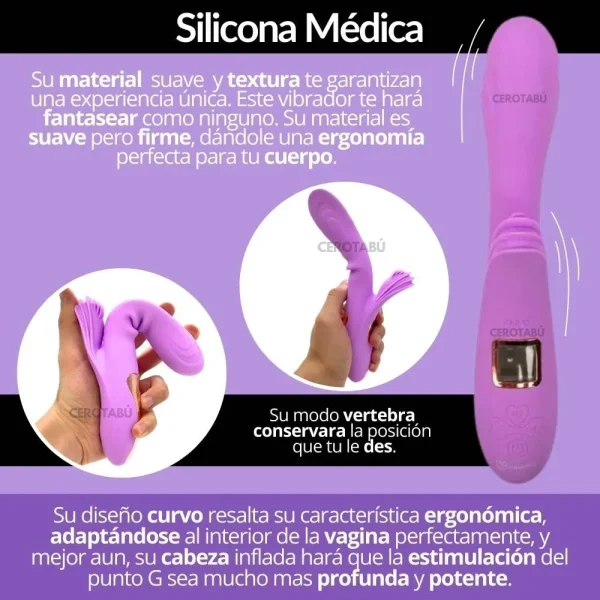 Vibrador Térmico de Doble Estimulación